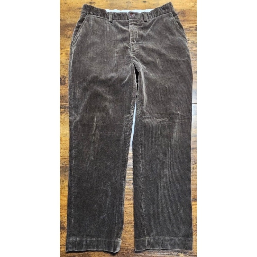 Polo Ralph Lauren Prospect Heavy Corduroy Dark Brown‎ Cotton Pants Men's 34x30
